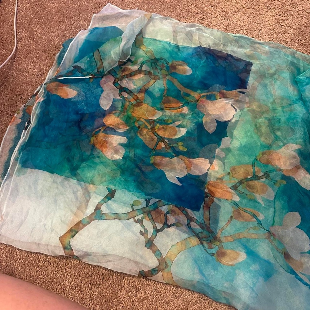 Blue Scarf - Picture 2 of 3